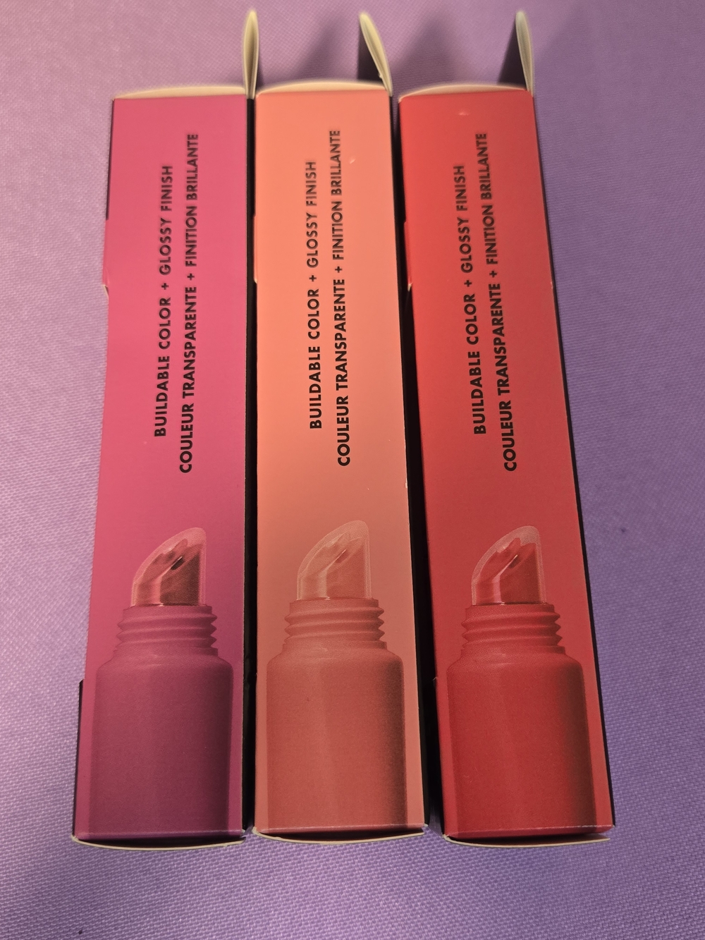 e.l.f. Glow Reviver Melting Lip Balm Trio - Red, Peach, Pink - Picture 4 of 8